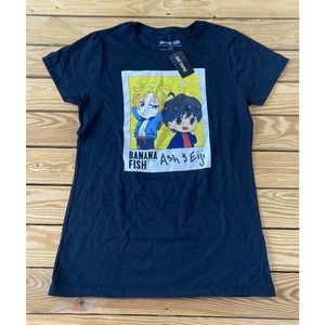 NWT Banana Fish Graphic T Shirt Large Women’s Black Short Sleeve MSRRP $24.90